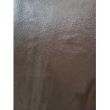 Mastrotto Hudson Chocolate Leather Hide approximately 4.56mÂ² 2.4 x 1.9cm