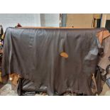 Mastrotto Hudson Chocolate Leather Hide approximately 4.37mÂ² 2.3 x 1.9cm