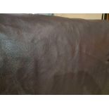 Mastrotto Hudson Chocolate Leather Hide approximately 3.74mÂ² 2.2 x 1.7cm