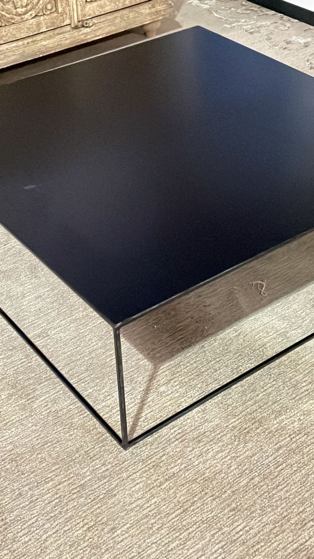 Black Steel Square coffee table Sleek & sophisticated, minimal & modular. Powder-coated black - Bild 2 aus 2