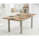 Somerset 130cm Oak and Grey Extending Dining Table Classic, timeless design meets practicality and