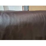 Mastrotto Hudson Chocolate Leather Hide approximately 3.2mÂ² 2 x 1.6cm