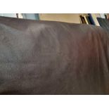 Mastrotto Hudson Chocolate Leather Hide approximately 3.4mÂ² 2 x 1.7cm