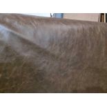 Yarwood Mustang Moss Leather Hide approximately 4.62mÂ² 2.2 x 2.1cm