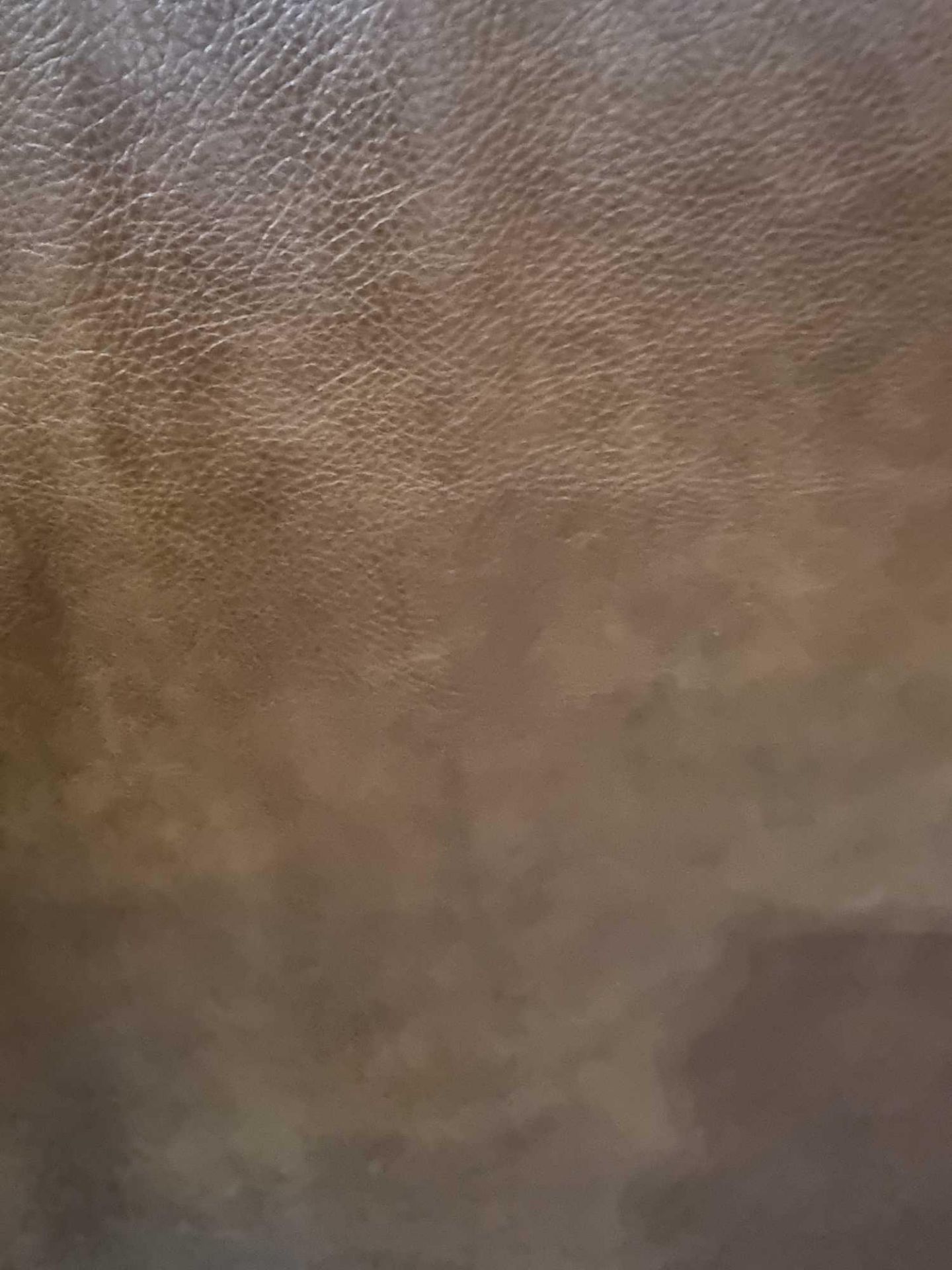 Cigar Brown Leather Hide approximately 4.37mÂ² 2.3 x 1.9cm - Image 2 of 2