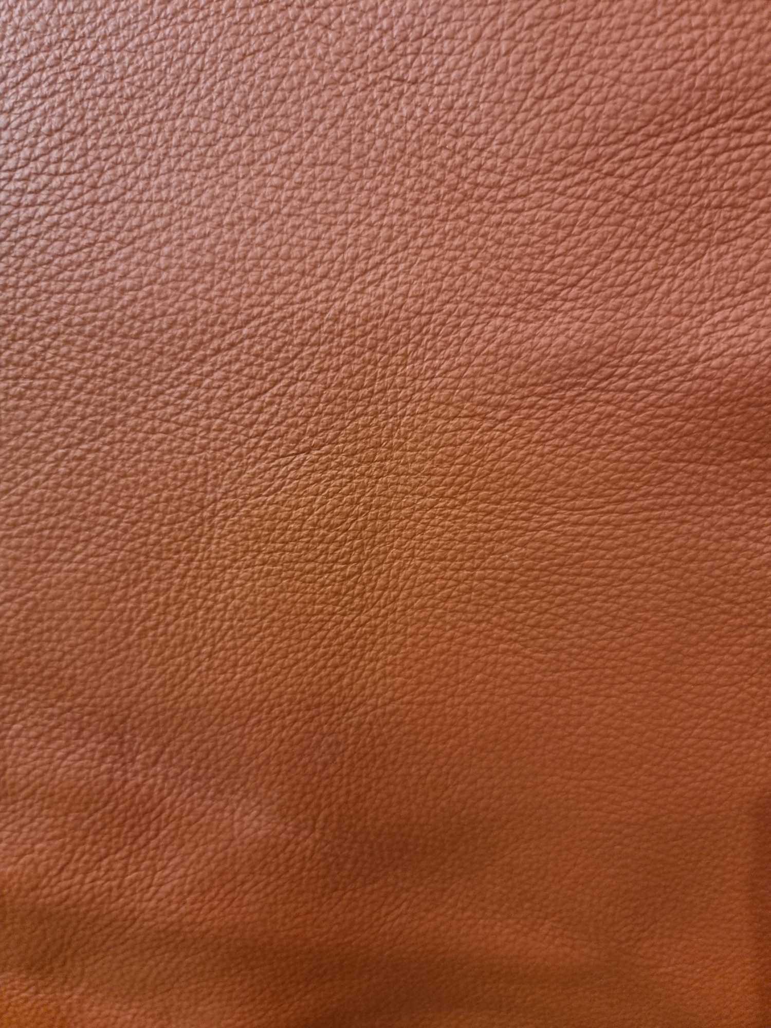 Contempo Red Orange Leather Hide approximately 4.4mÂ² 2.2 x 2cm - Image 2 of 3