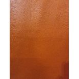 Prescott Leather Red Orange Leather Hide approximately 4.75mÂ² 2.5 x 1.9cm