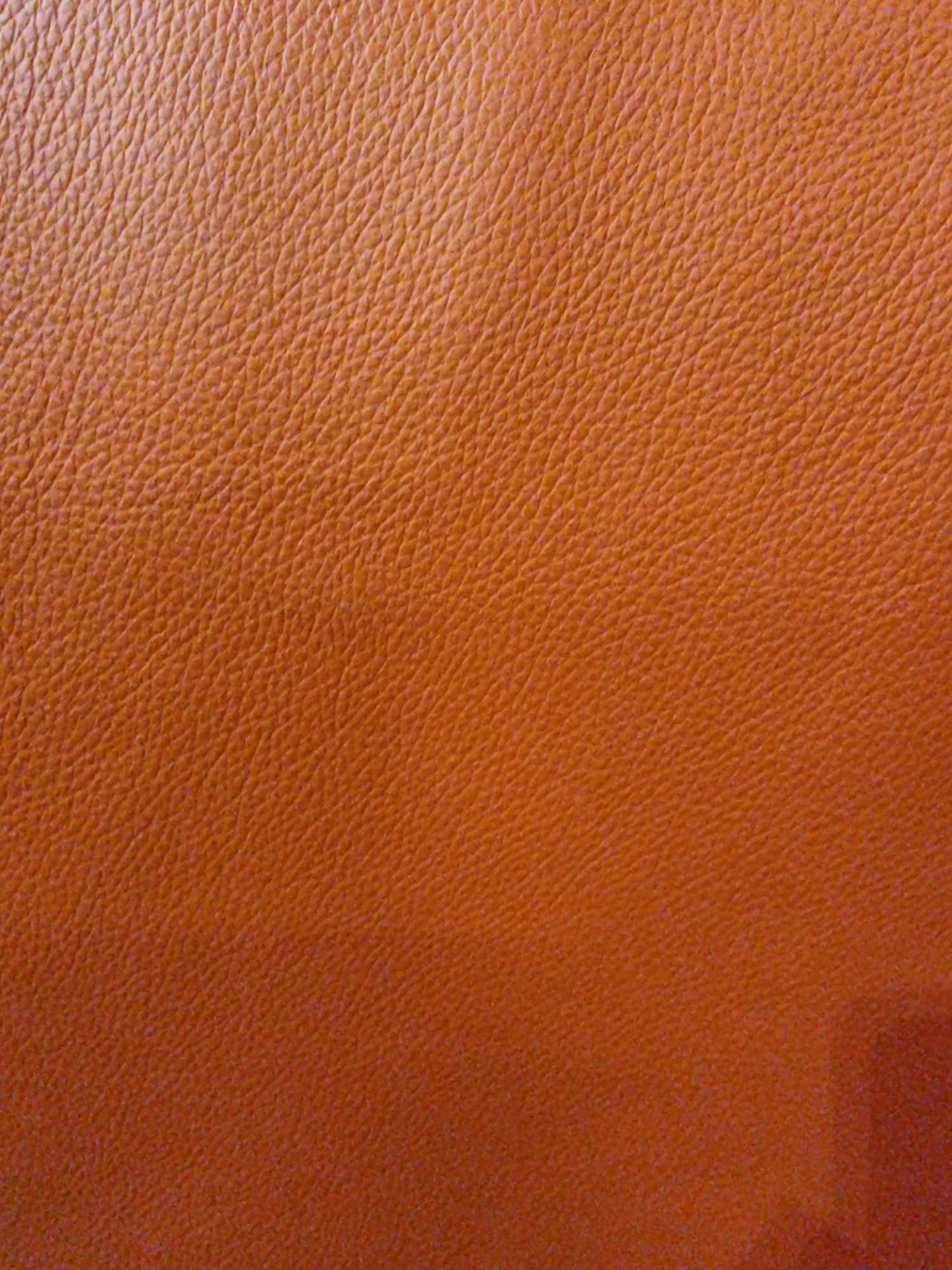 Prescott Leather Red Orange Leather Hide approximately 4.75mÂ² 2.5 x 1.9cm