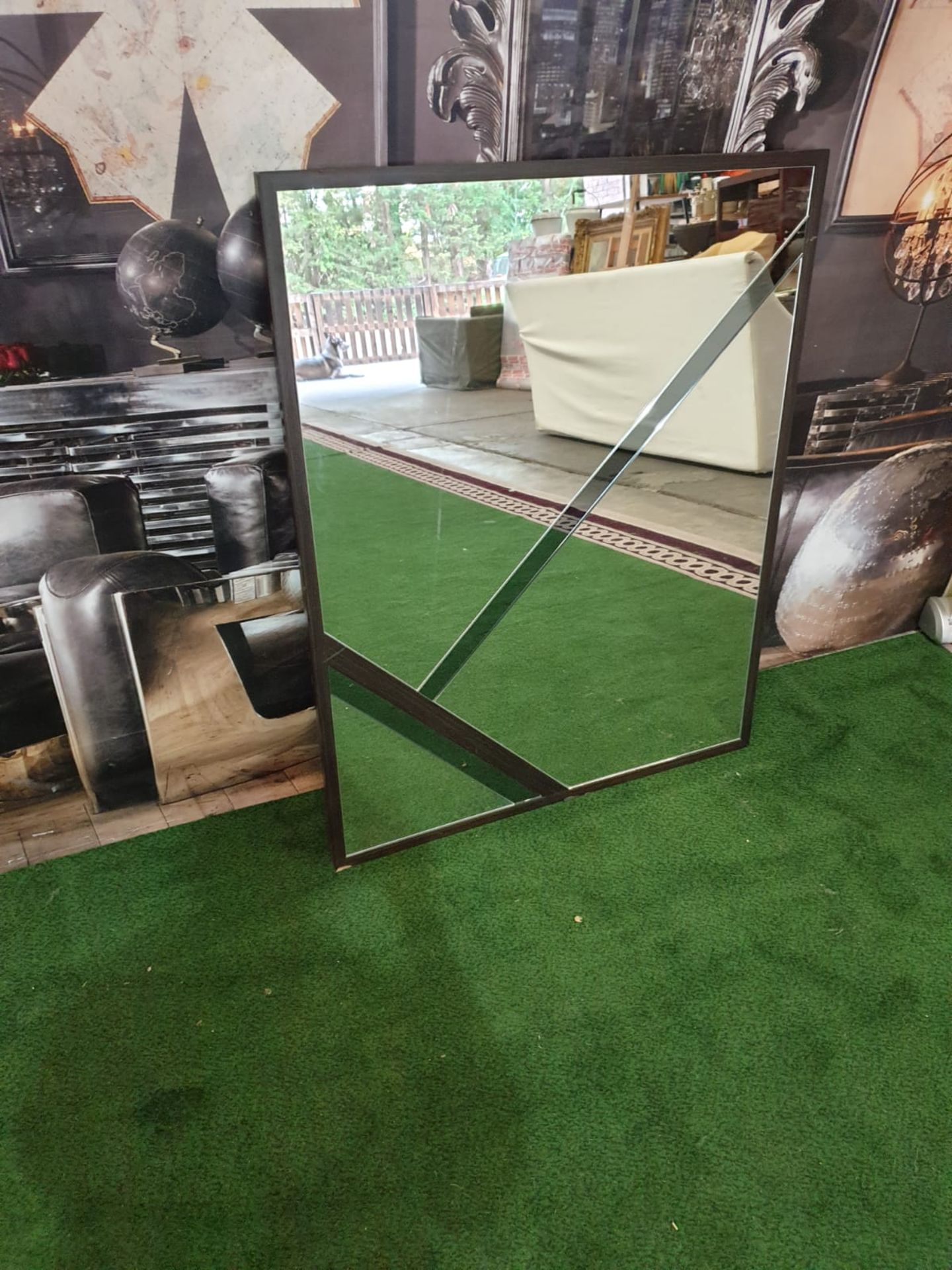 Metal Framed Accent Mirror 80 X 100cm (ST23)