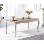 Parisian 175cm Grey Shabby Chic Dining Table The Parisian collection has decidedly feminine