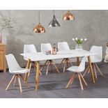Malmo 180cm Matt White TableMalmo Collection An intensely light, matt white surface is contrasted