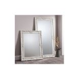 Hampshire Rectangle Mirror Cream Influenced By Baroque Design, The Hampshire Leaner Mirror Has An