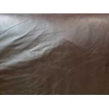 Mastrotto Dakota Chocolate Leather Hide approximately 3.96mÂ² 2.2 x 1.8cm