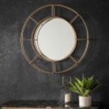 Thorne Mirror The Thorne Mirror Has A Beautiful Round Metal Frame In An Elegant Antique Gold