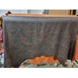 Antique Brown Leather Hide approximately 3.3mÂ² 2.2 x 1.5cm