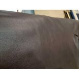 Mastrotto Hudson Chocolate Leather Hide approximately 2.7mÂ² 1.8 x 1.5cm