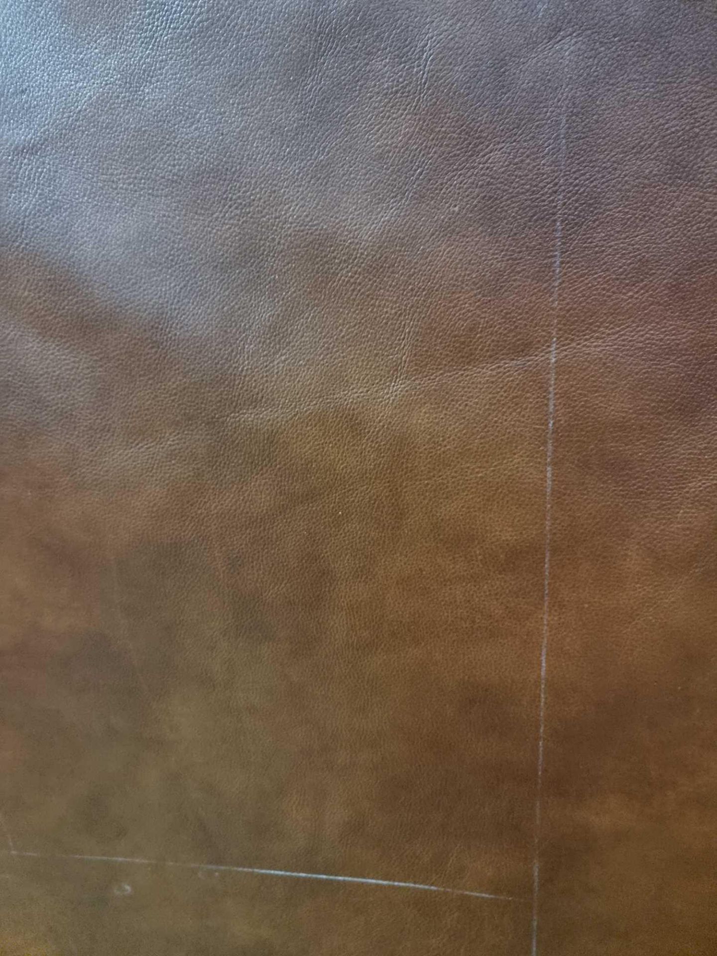 Brown Leather Hide approximately 4.37mÂ² 2.3 x 1.9cm - Image 2 of 2