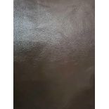 Mastrotto Hudson Chocolate Leather Hide approximately 4.75mÂ² 2.5 x 1.9cm