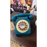 3 x Wild and Wolf Retro GPO 746 Rotary 1970s-Style Retro Landline Telephone, Classic Telephone