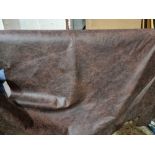 Trim International Vintage Brown Leather Hide approximately 2.55mÂ² 1.5 x 1.7cm
