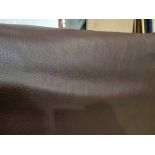 Mastrotto Hudson Chocolate Leather Hide approximately 4.18mÂ² 2.2 x 1.9cm