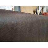 Mastrotto Hudson Chocolate Leather Hide approximately 3.51mÂ² 1.95 x 1.8cm