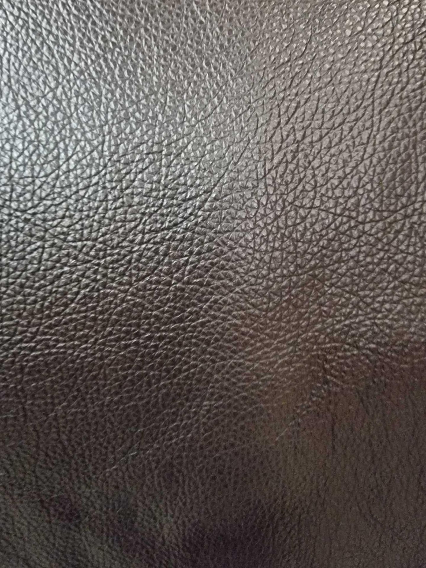 Mastrotto Hudson Chocolate Leather Hide approximately 4.2mÂ² 2.1 x 2cm