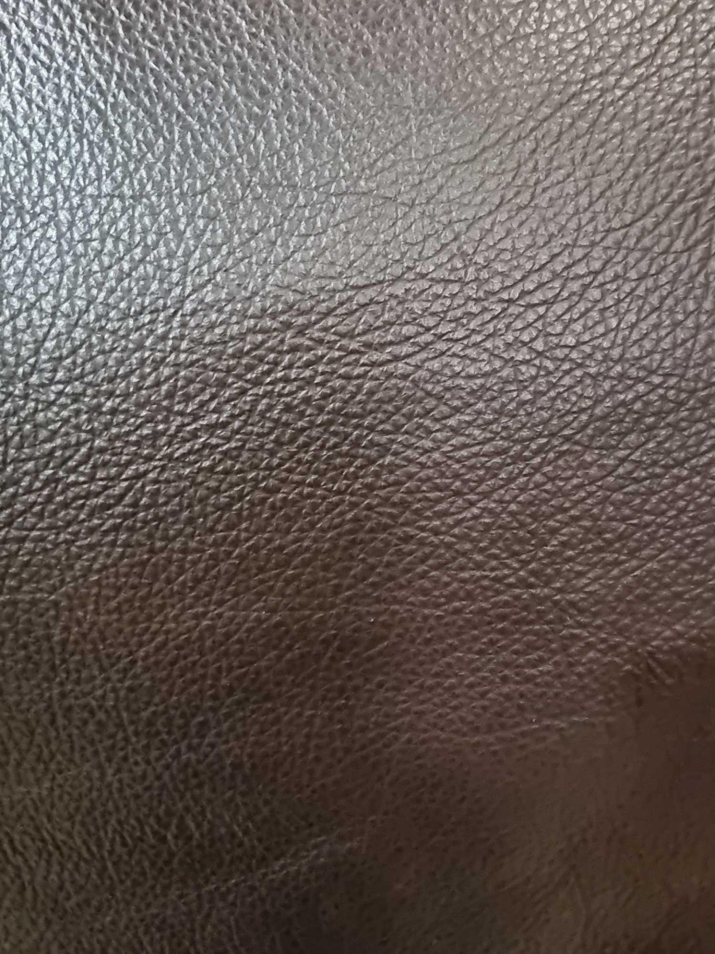 Mastrotto Hudson Chocolate Leather Hide approximately 4.94mÂ² 2.6 x 1.9cm