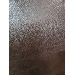 Mastrotto Hudson Chocolate Leather Hide approximately 4.94mÂ² 2.6 x 1.9cm