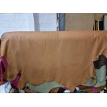 Andrew Muirhead 56357-3 Camel Leather Hide approximately 3.2mÂ² 2 x 1.6cm