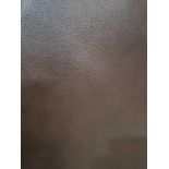 Chocolate Leather Hide approximately 4.2mÂ² 2.1 x 2cm