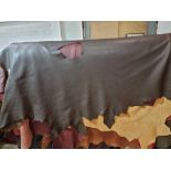 Chocolate Leather Hide approximately 4.68mÂ² 2.6 x 1.8cm