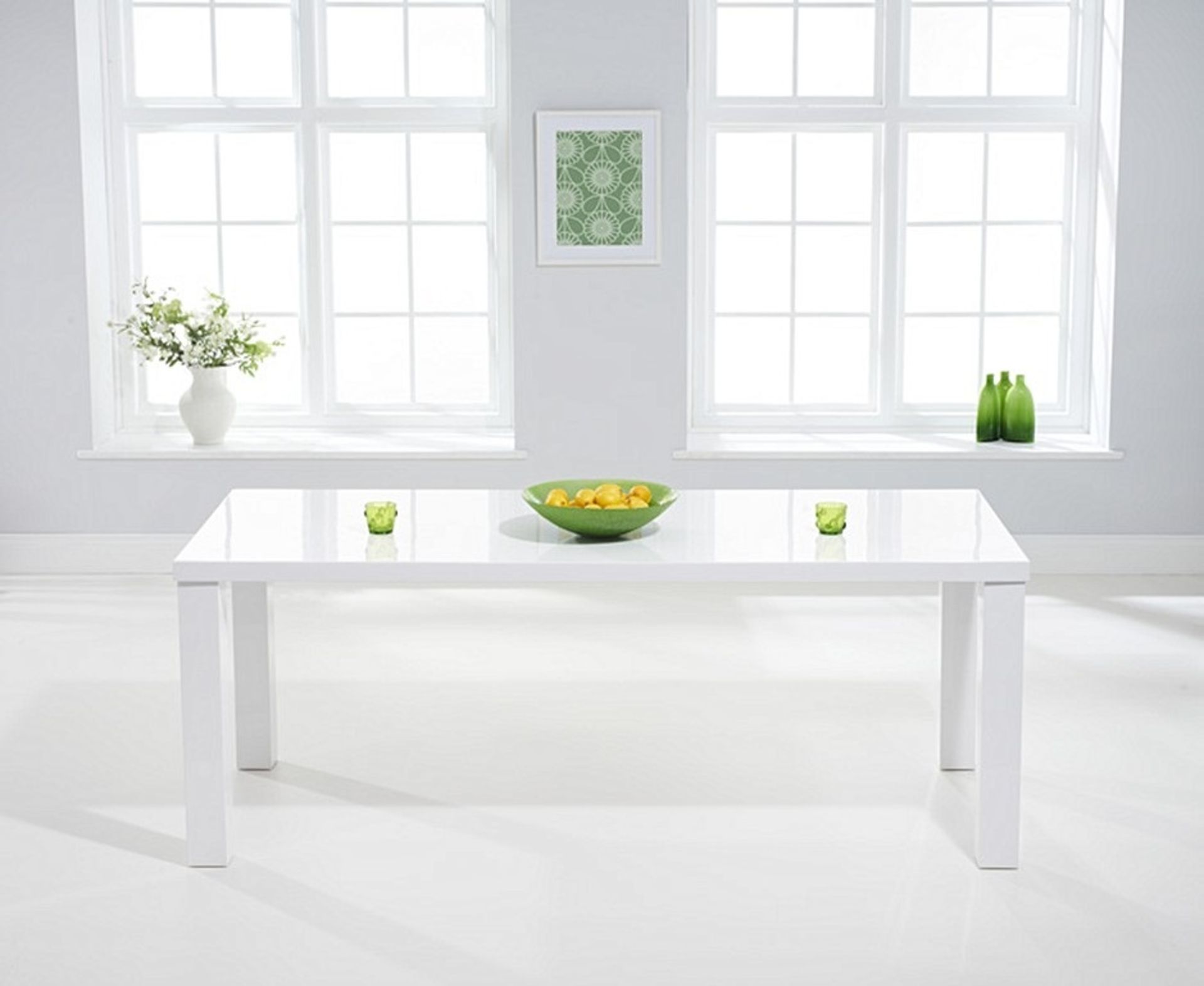 Atlanta 200cm White High Gloss Dining TableAtlanta Collection The Atlanta collection is all about