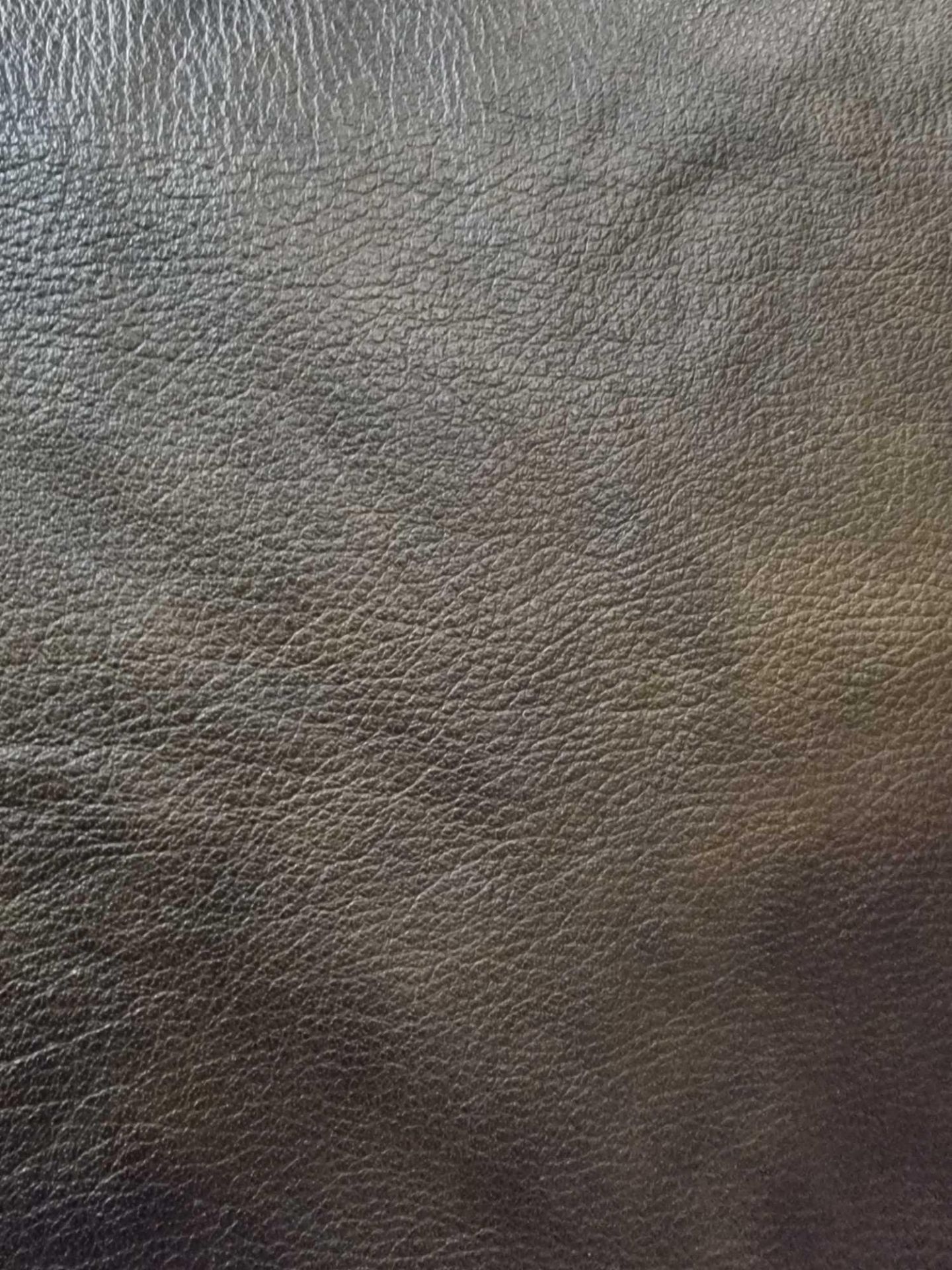 Chestnut Leather Hide approximately 3.42mÂ² 1.9 x 1.8cm
