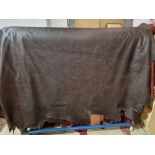 Black Leather Hide approximately 5.25mÂ² 2.5 x 2.1cm