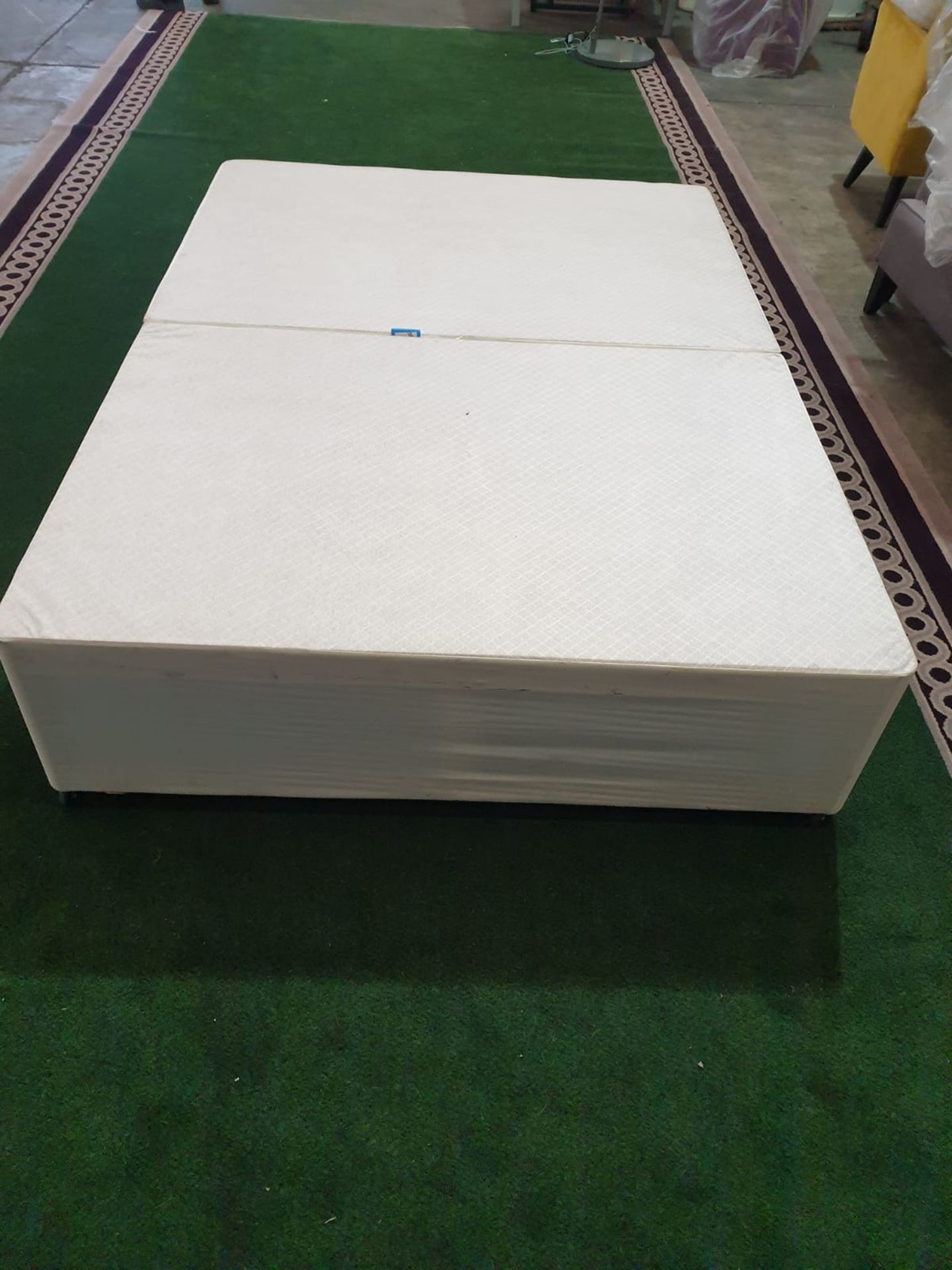 4FT6 Double Bed Base Divan Cream (ST29) - Image 3 of 3