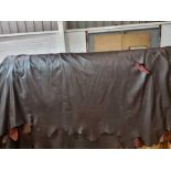 Mastrotto Hudson Chocolate Leather Hide approximately 5.52mÂ² 2.4 x 2.3cm