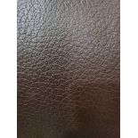 Mastrotto Hudson Chocolate Leather Hide approximately 3.78mÂ² 2.1 x 1.8cm
