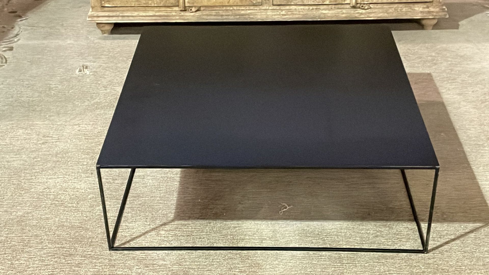 Black Steel Square coffee table Sleek & sophisticated, minimal & modular. Powder-coated black