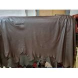 Mastrotto Hudson Chocolate Leather Hide approximately 5mÂ² 2.5 x 2cm