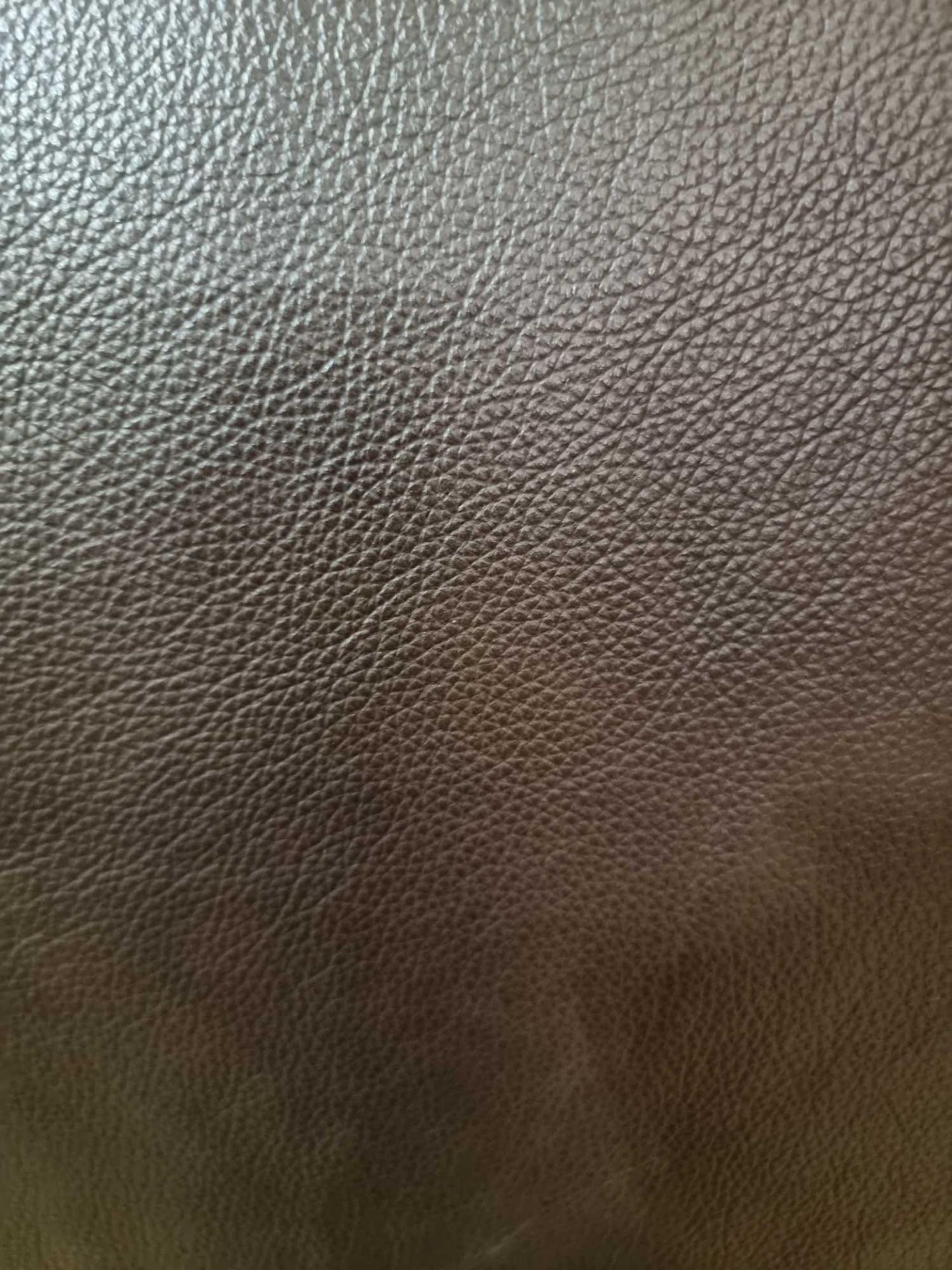 Mastrotto Hudson Chocolate Leather Hide approximately 3.24mÂ² 1.8 x 1.8cm