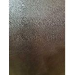 Mastrotto Hudson Chocolate Leather Hide approximately 3.24mÂ² 1.8 x 1.8cm