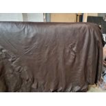 Mastrotto Dakota Chocolate Leather Hide approximately 5.46mÂ² 2.6 x 2.1cm
