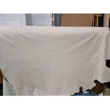 Yarwood Mustang White Leather Hide approximately 3.61mÂ² 1.9 x 1.9cm