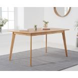 Sacha Oak 150cm Dining Table Sacha Collection The Sacha collection combines contemporary lines and
