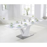 Harmony 160cm Extending White High Gloss Dining Table The Harmony collection of extending tables