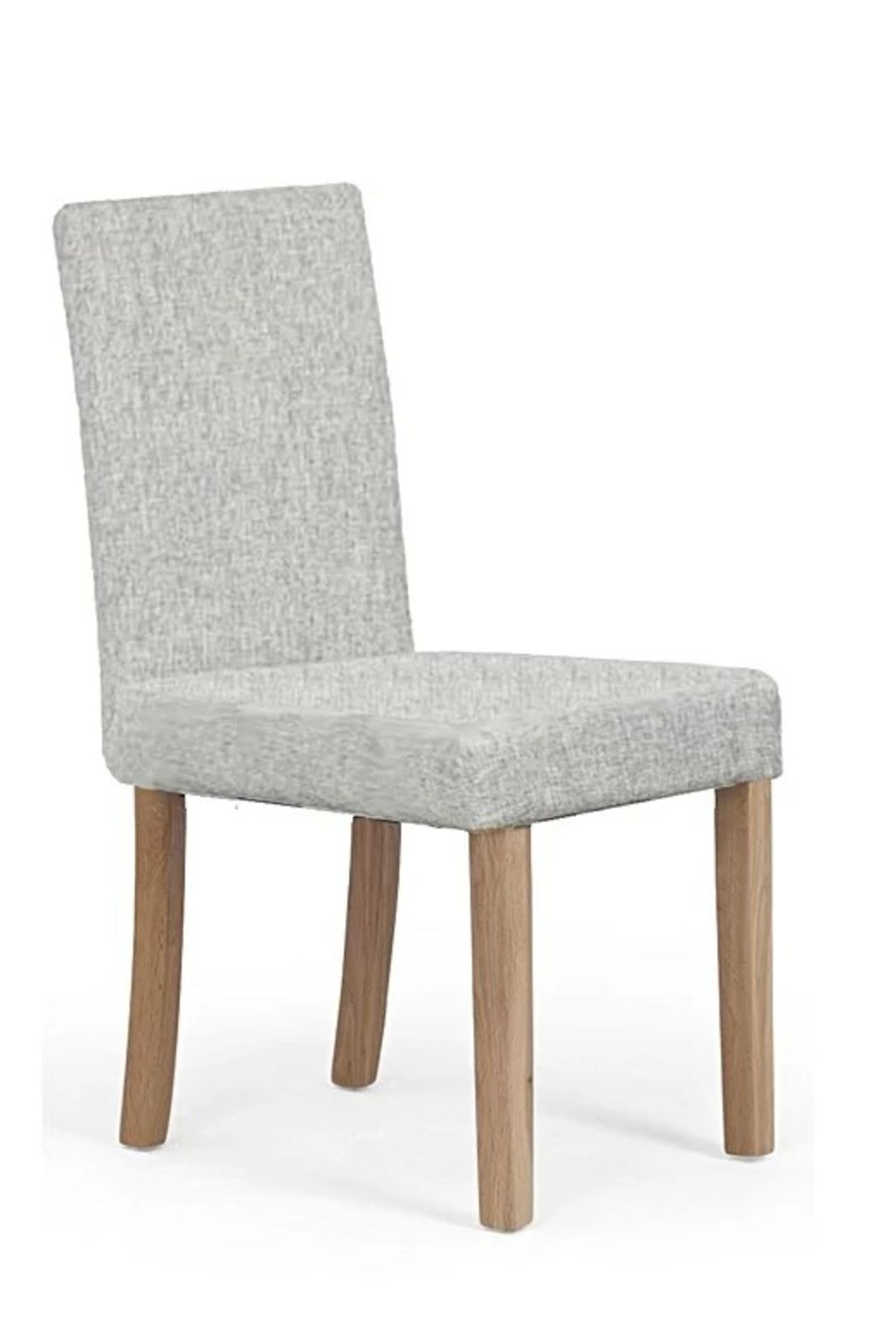 A set of 3 x Mia Fabric Dark Grey Linen Dining Chair Stylish and simple, the Mia offers a comfy