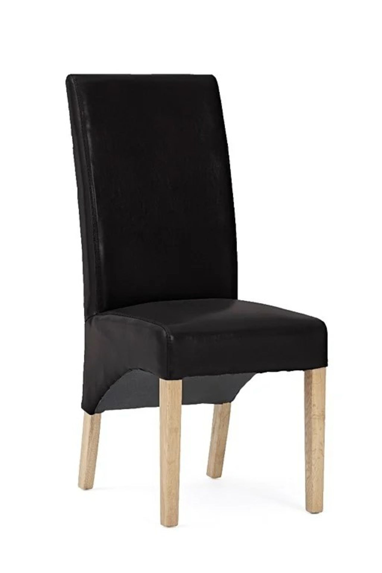 Cannes Black Bonded Leather Dining Chair Comfortable and practical faux leather seating for