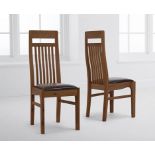 Monaco Solid Dark Oak and Brown Chair Give your home a splash of the French Riviera with these