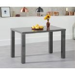 Atlanta 120cm Dark Grey High Gloss Dining Table The Atlanta collection is all about practicality and